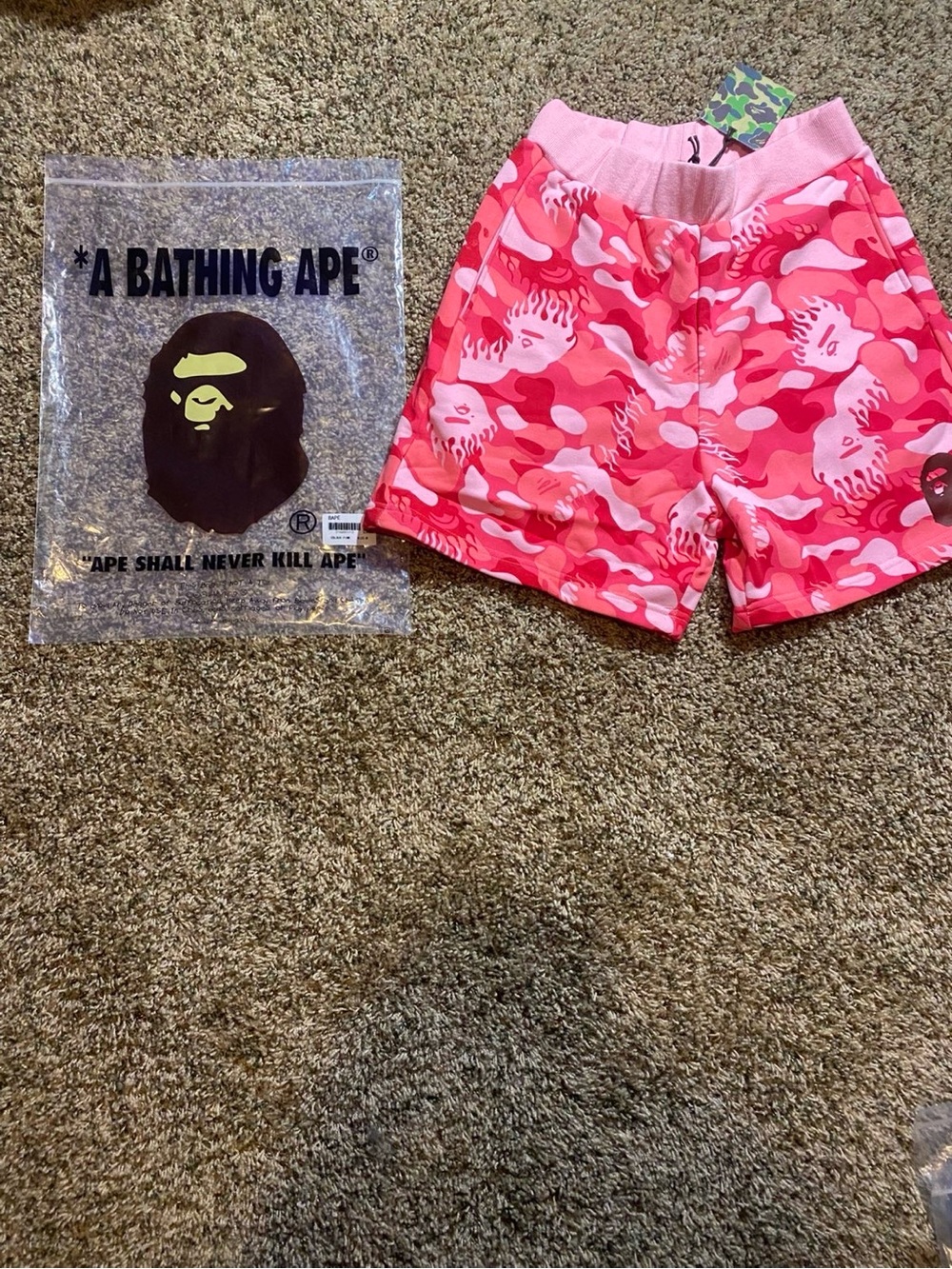 Bape Pink Camo Shorts